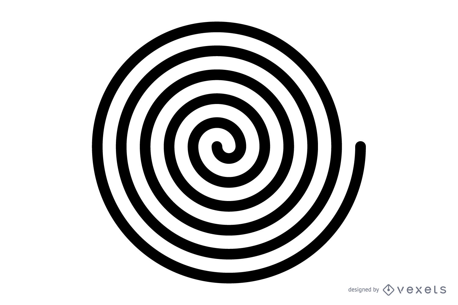 1501x1000 Black Spiral Vector