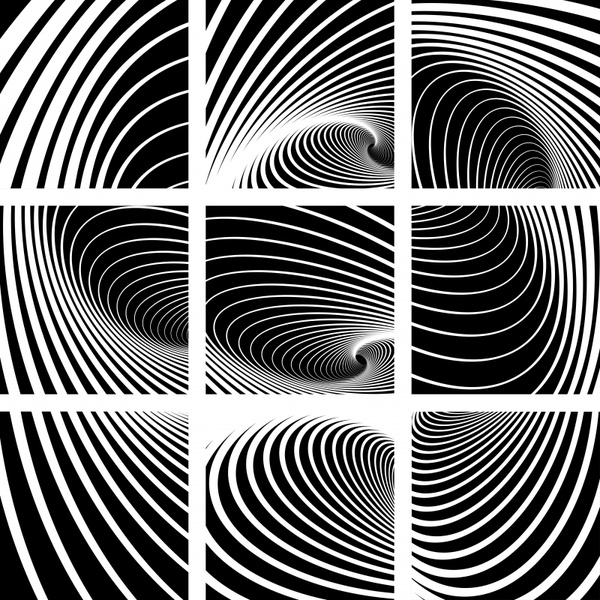 600x600 Dynamic Black And White Spiral Pattern Vector Free Vector In