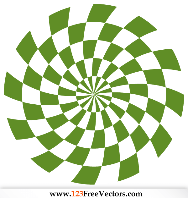 600x630 Spiral Optical Illusion Vector Free Colours