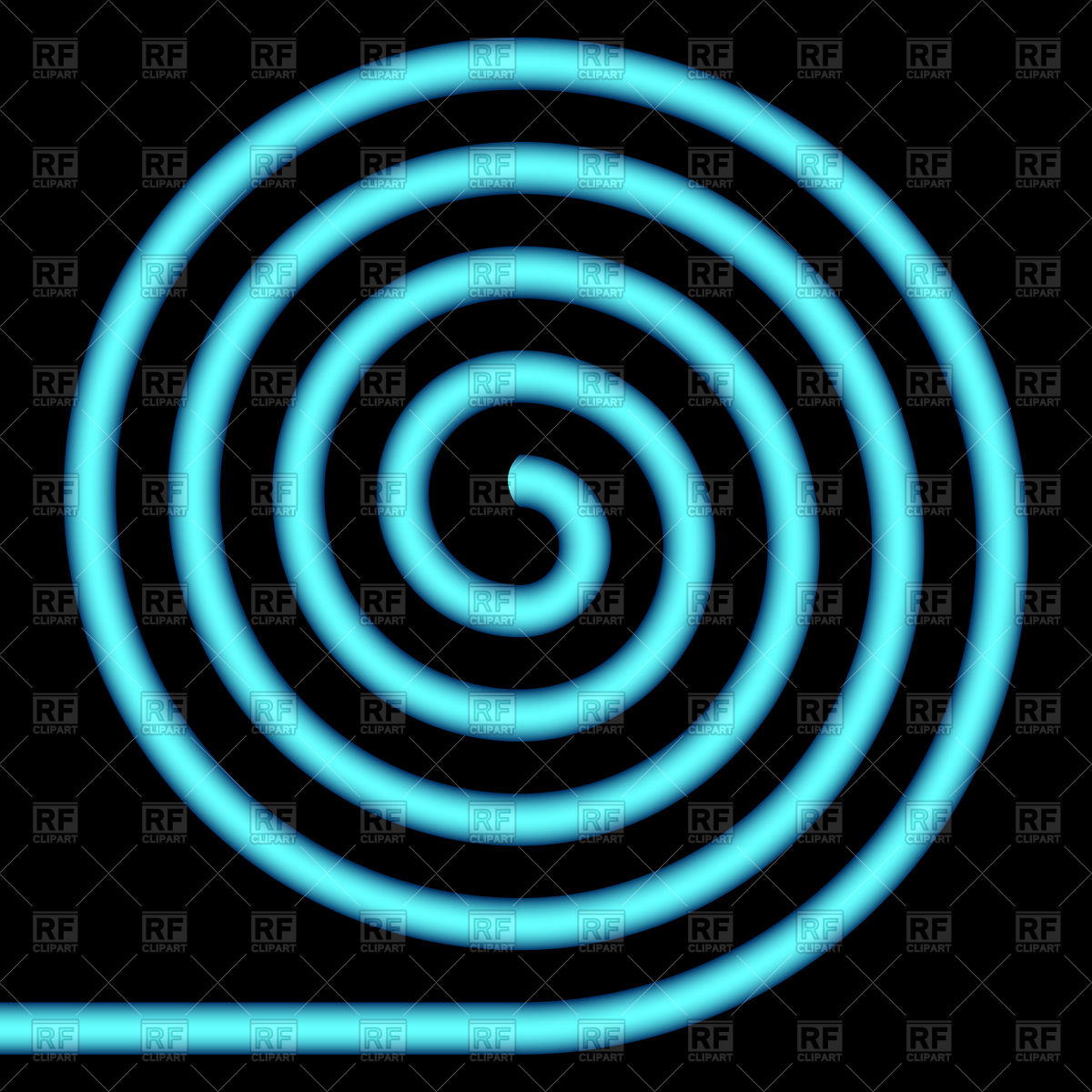 1200x1200 Blue Spiral Vector Image Vector Artwork Of Design Elements