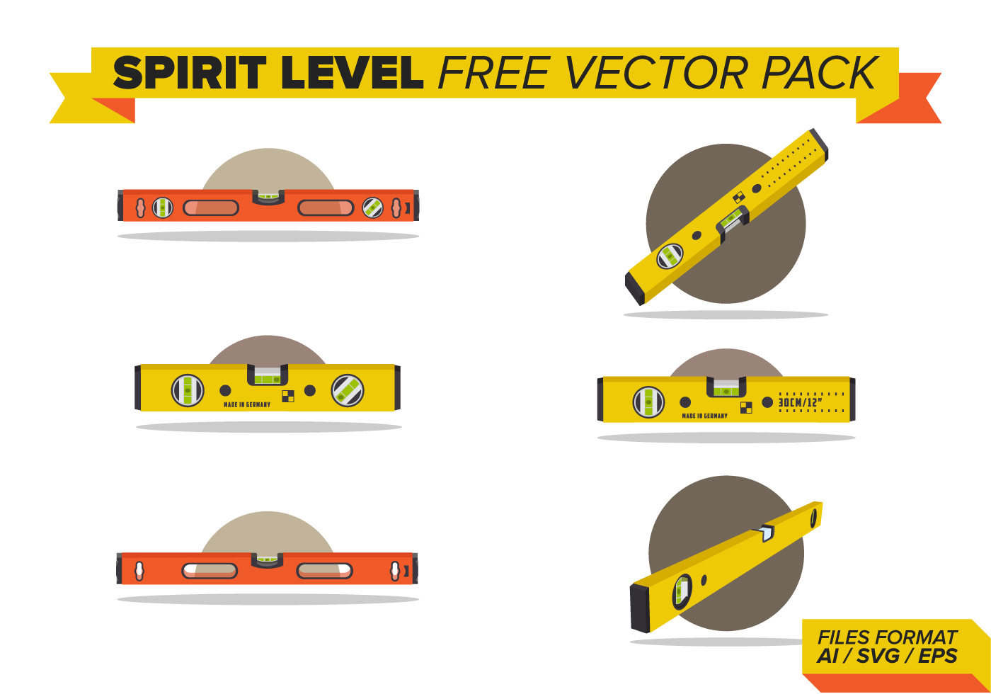 1400x980 Spirit Level Free Vector Art