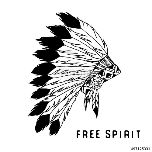 500x500 Tribal Legend In Indian Style, Native American Traditional