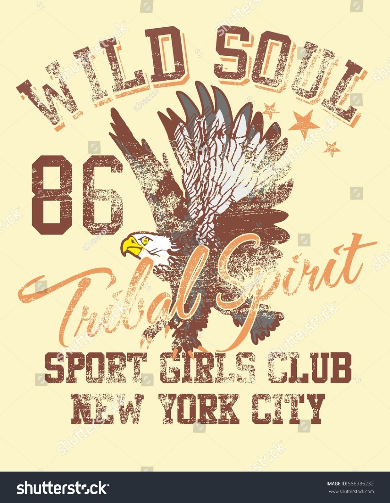 1241x1600 Wild Soul Eagle Style Graphic Design Vector Art