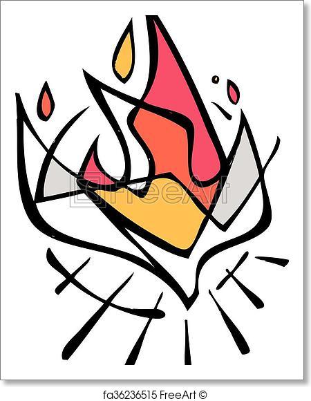 450x580 Free Art Print Of Holy Spirit Vector Illustration. Vector