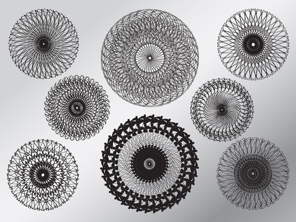 1024x768 Spirographs