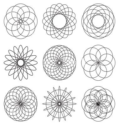 380x400 Spirograph Vector Art Free