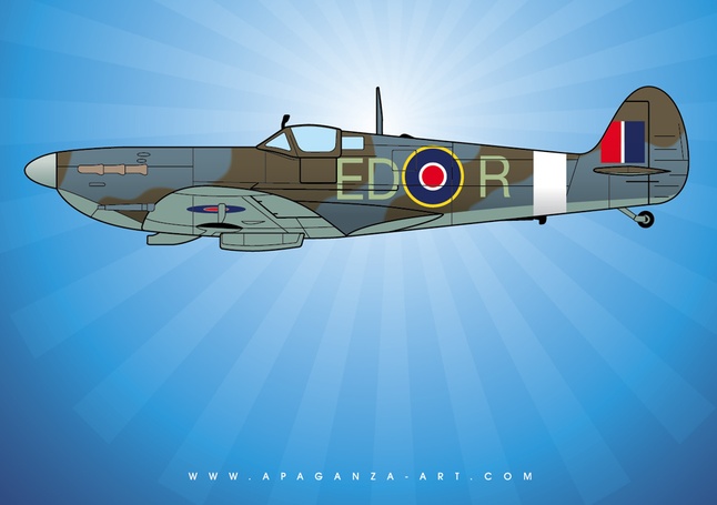 646x455 Spitfire Vector Vector Free Download