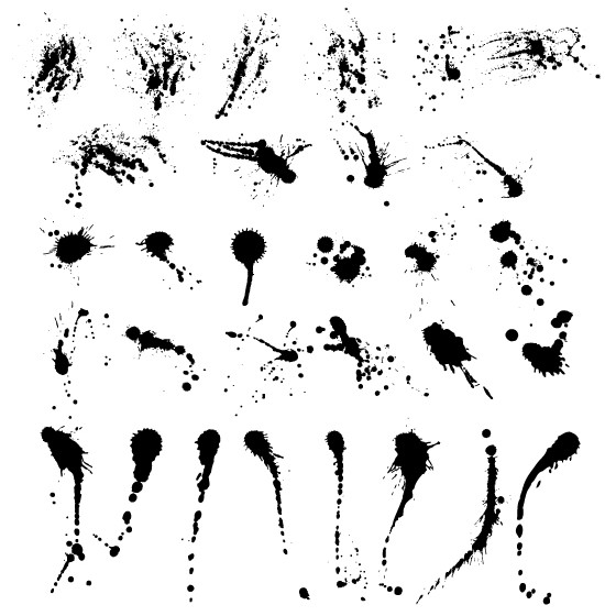 550x560 Grunge Splash Vector 1