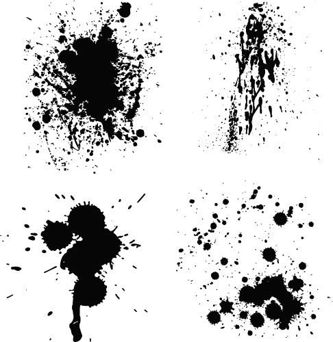 486x500 Ink Splash Vector Pack Public Domain Vectors