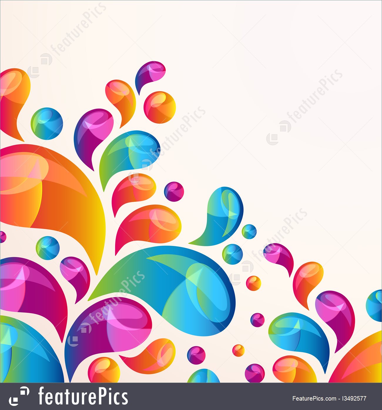 1300x1392 Splash Vector Background Cover Template.