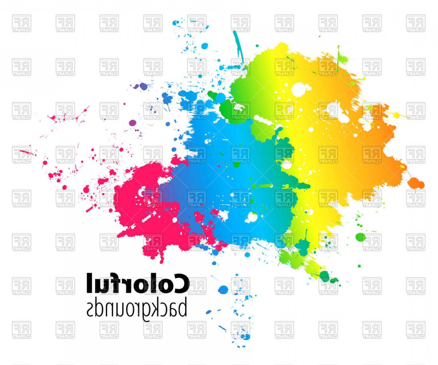 1440x1200 Abstract Colorful Watercolor Splash Vector Clipart Lazttweet