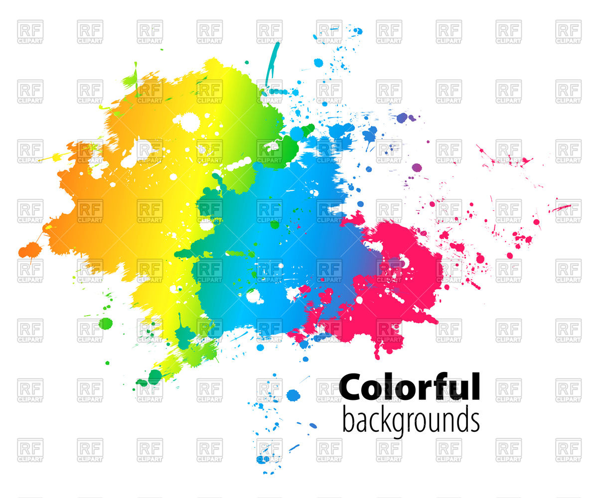 1200x1000 Abstract Colorful Watercolor Splash Vector Image Vector Artwork