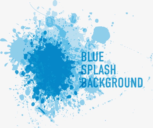 650x544 Vector Blue Ink Splash Pattern, Blue Vector, Splash Vector