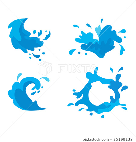 450x468 Water Splashes Vector Set