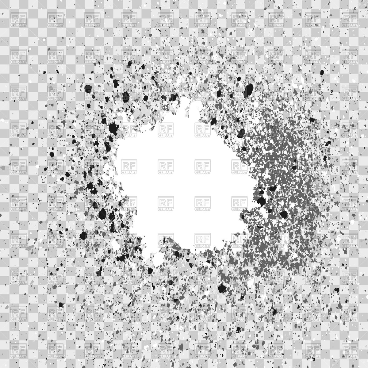 1200x1200 Silver Explosion Of Paint Splatter Vector Image Vector Artwork