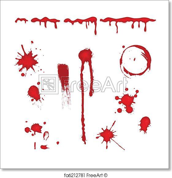 561x581 Free Art Print Of Blood Splatter