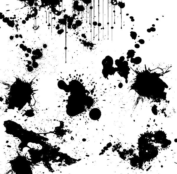 600x588 Paint Splatter Vector Free (8 Photos)