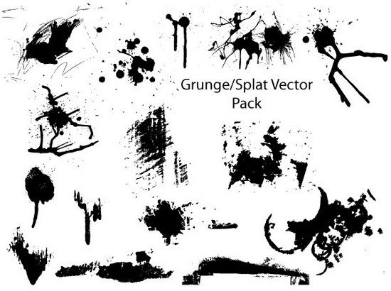 550x410 Free Adobe Illustrator Splatter Brushes And Vector Sets