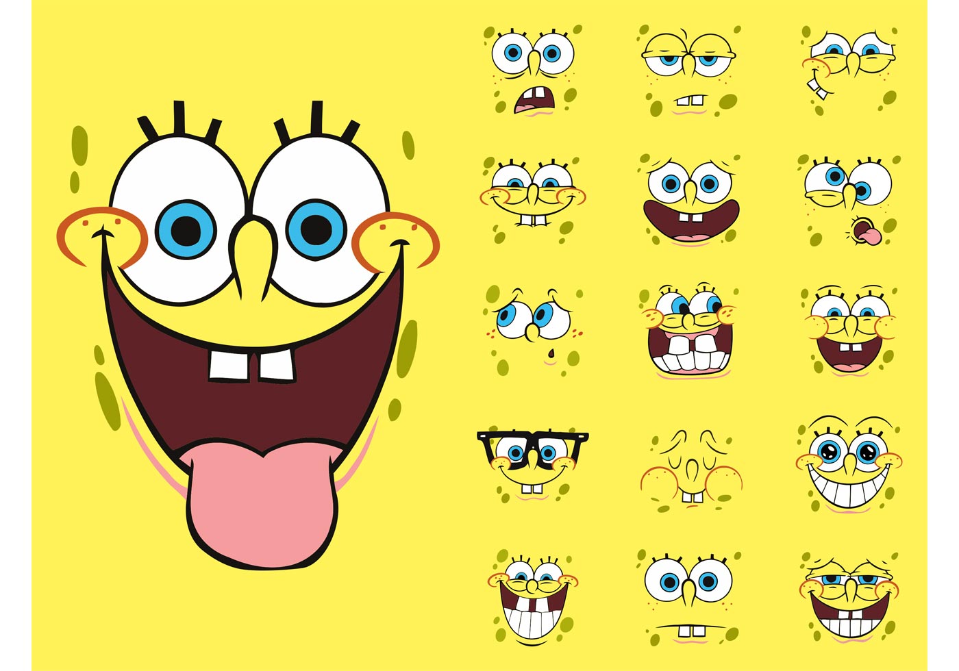 1400x980 Spongebob Free Vector Art
