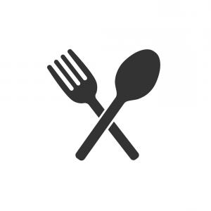 300x300 Crossed Fork And Spoon Icon Vector Shopatcloth