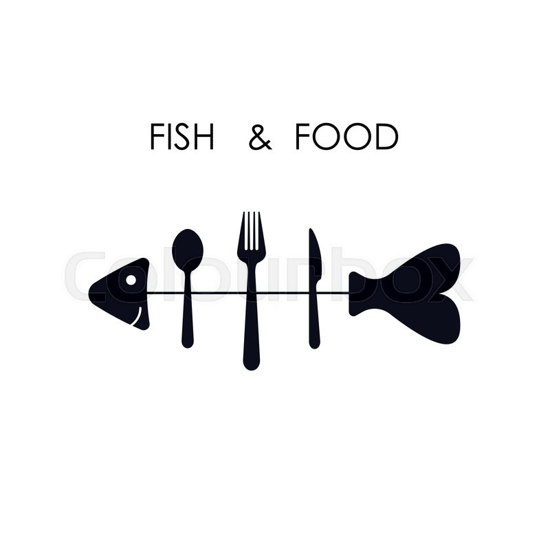 800x800 Fish,spoon,fork And Knife Icon.fish Amp Food Logo Design Vector Icon