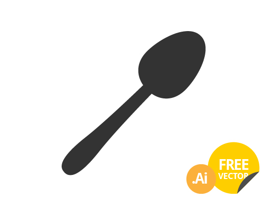 530x400 Spoon Icon (Vector)