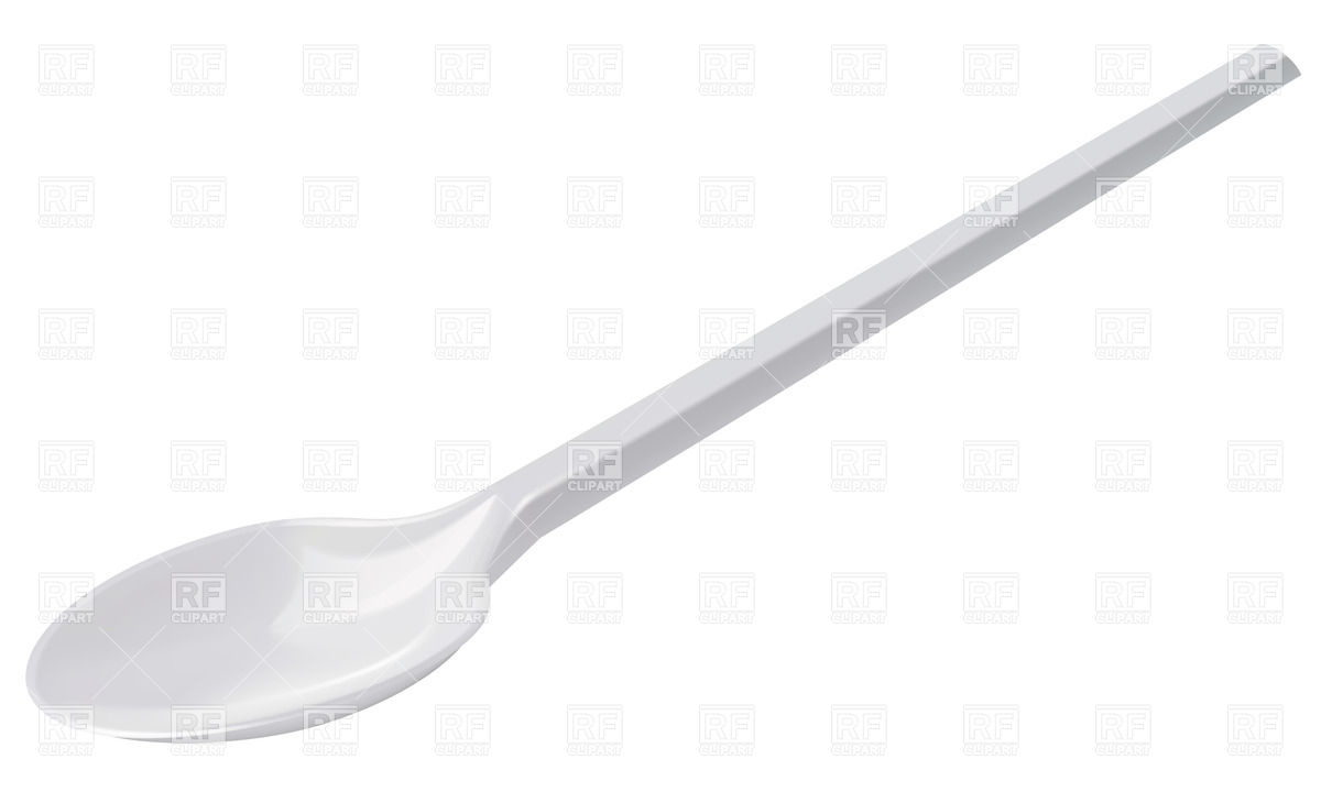 1200x720 White Plastic Spoon Vector Image Vector Artwork Of Objects