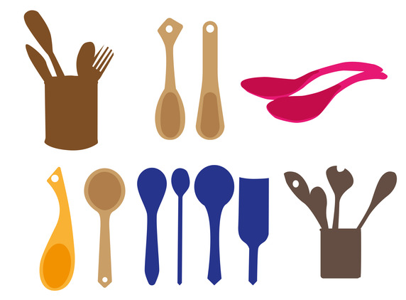 572x422 Wooden Spoons Vector Free Vector Download In .ai, .eps, .svg Format