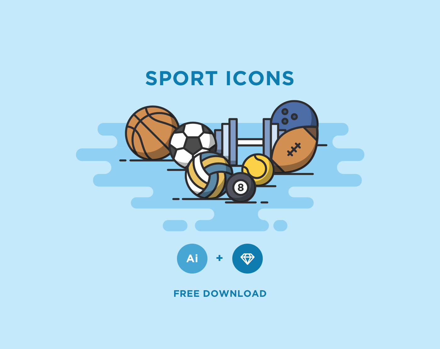 1400x1110 Free Minimal Sport Vector Icons Free Design Resources