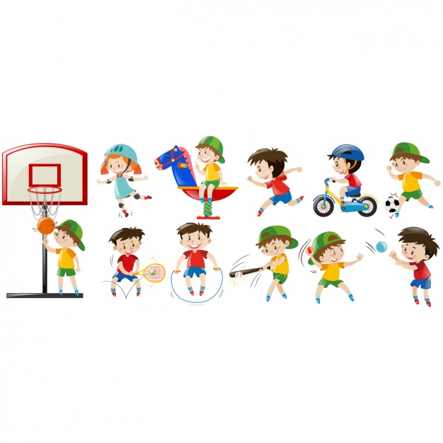 626x626 Kids Practising Sport Vector Free Download