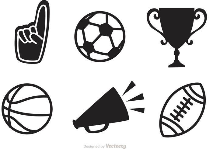 700x490 Black Sports Vector Icons