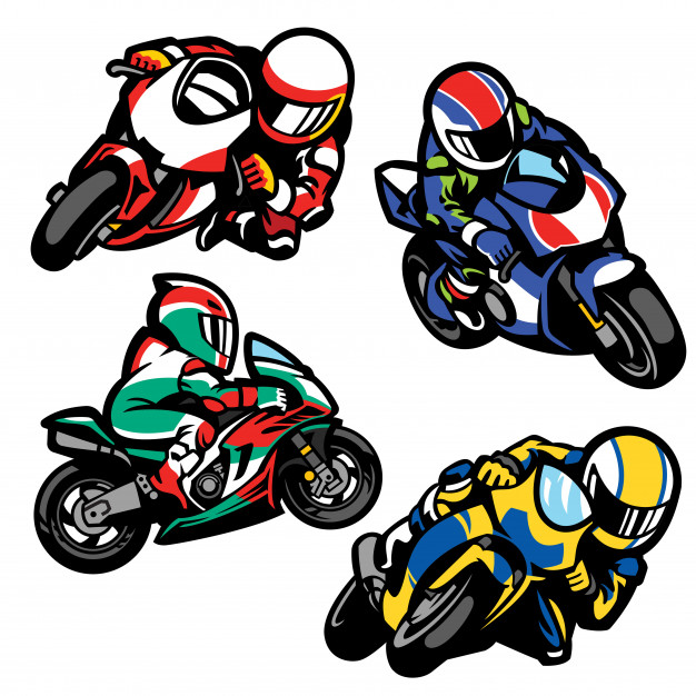 626x626 Set Of Sportbike In Cartoon Style Vector Premium Download