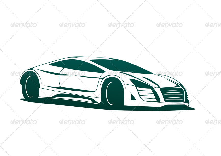 900x636 Sports Car Vector By Seyyah54 Graphicriver