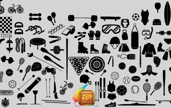 600x380 Free Sport Equipments Vector Free Download