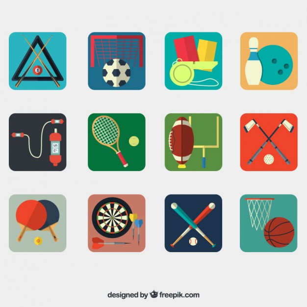 626x626 Sport Equipment Collection Vector Free Download