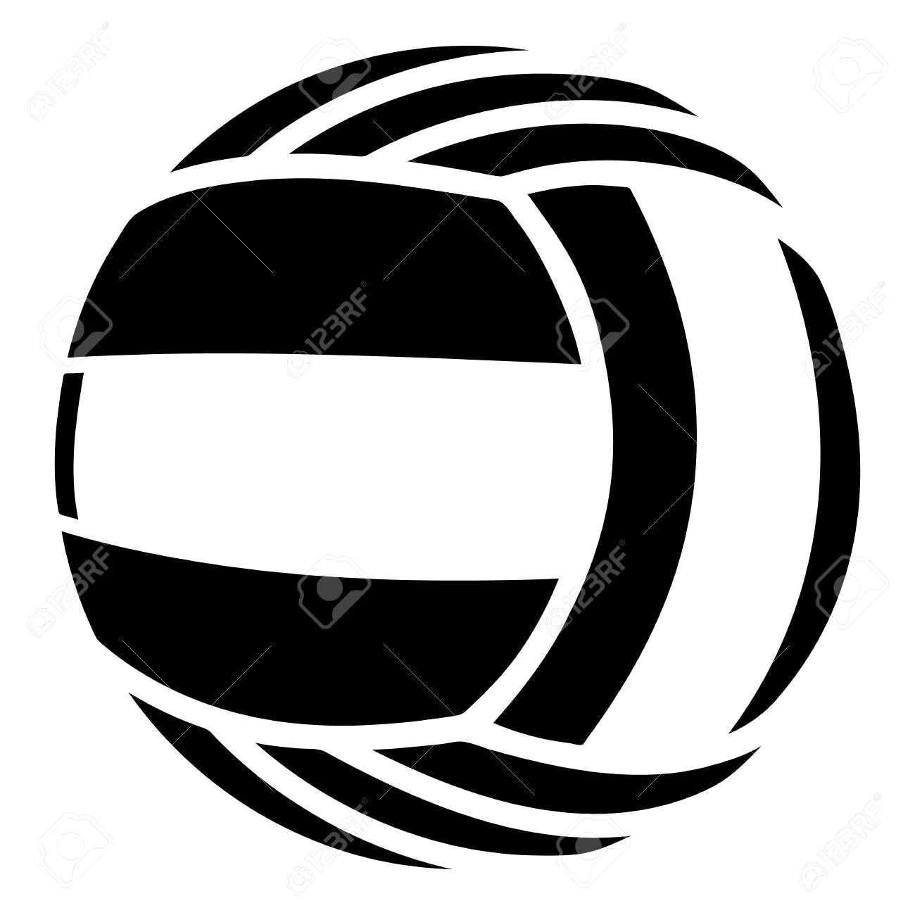 1300x1300 97639700 Sports Equipment Volleyball Vector Illustration Isolated
