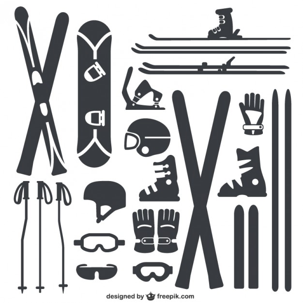 626x626 Winter Sports Equipment Pack Vector Free Vector Download In .ai
