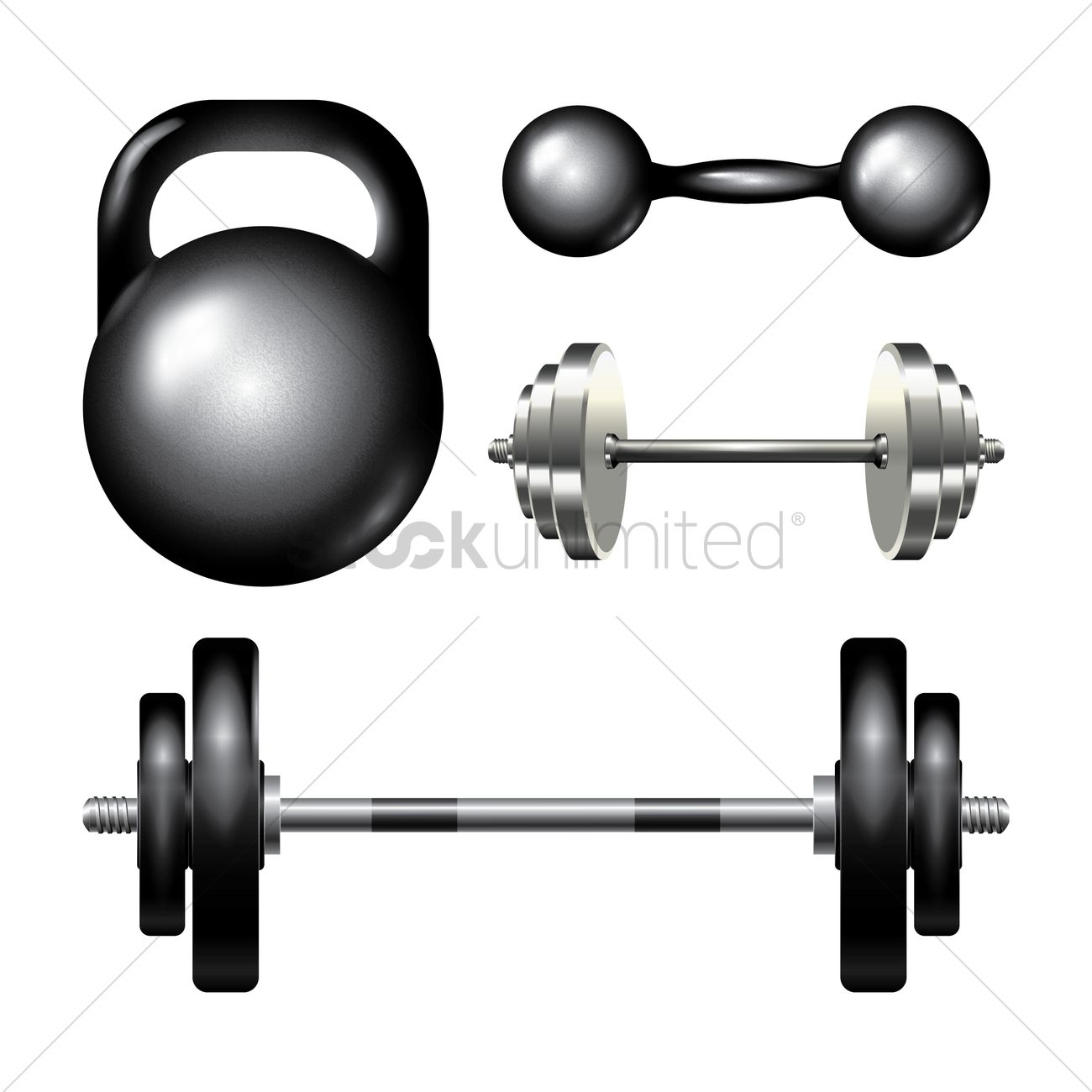 1300x1300 Collection Of Gym Equipment Vector Image