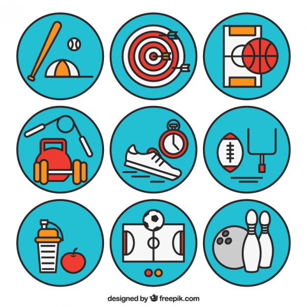 626x626 Sport Icons Vector Free Download