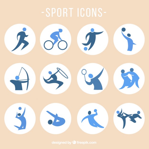 626x626 Sports Icons Set Vector Free Download