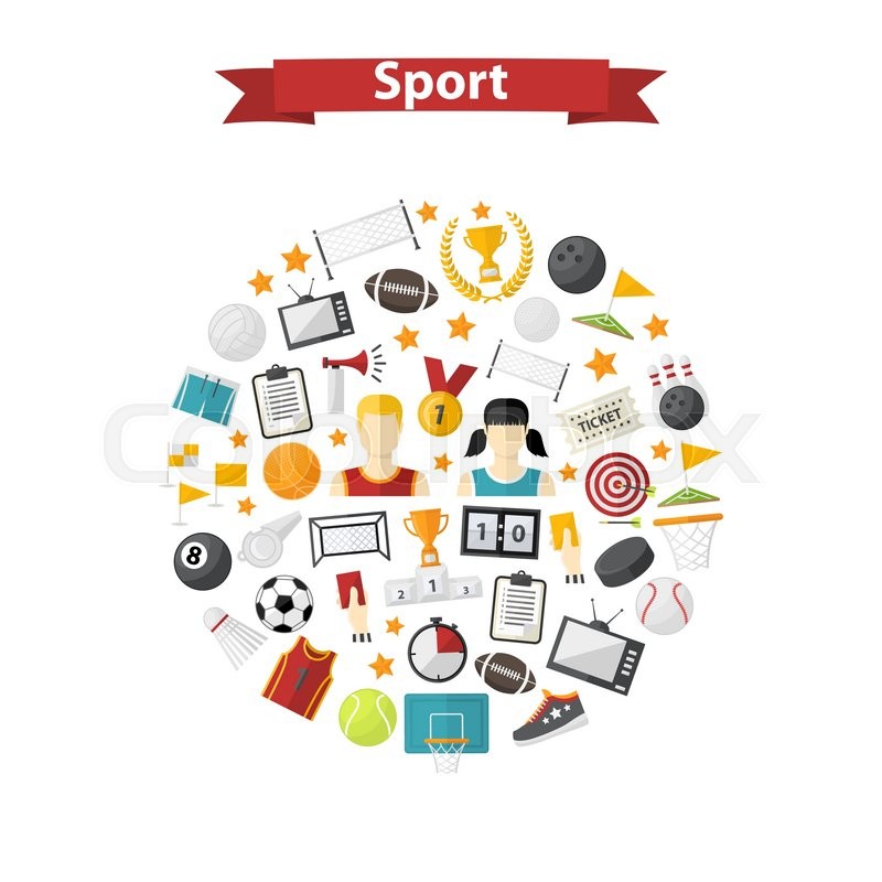 800x800 Vector Sports Icon,sign,symbol,pictogram Set,collection In Flat