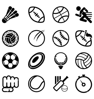 380x400 15 Free Vector Sports Icons Images