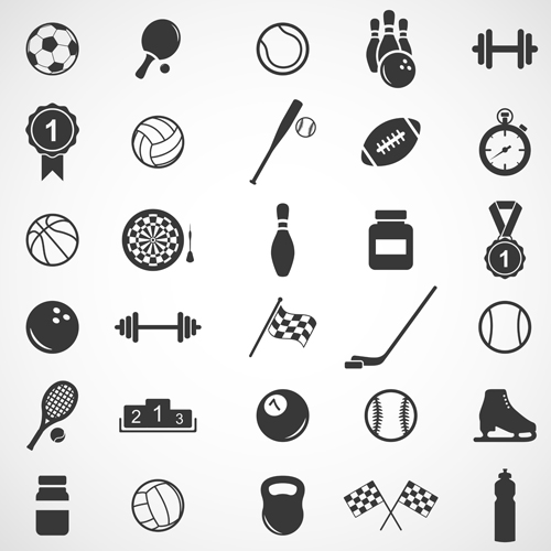 500x500 Sports Icons Creative Vectors Set 03 Free Download