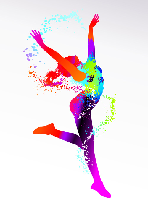 500x687 Colored Sports Elements Vector Art 05 Free Download