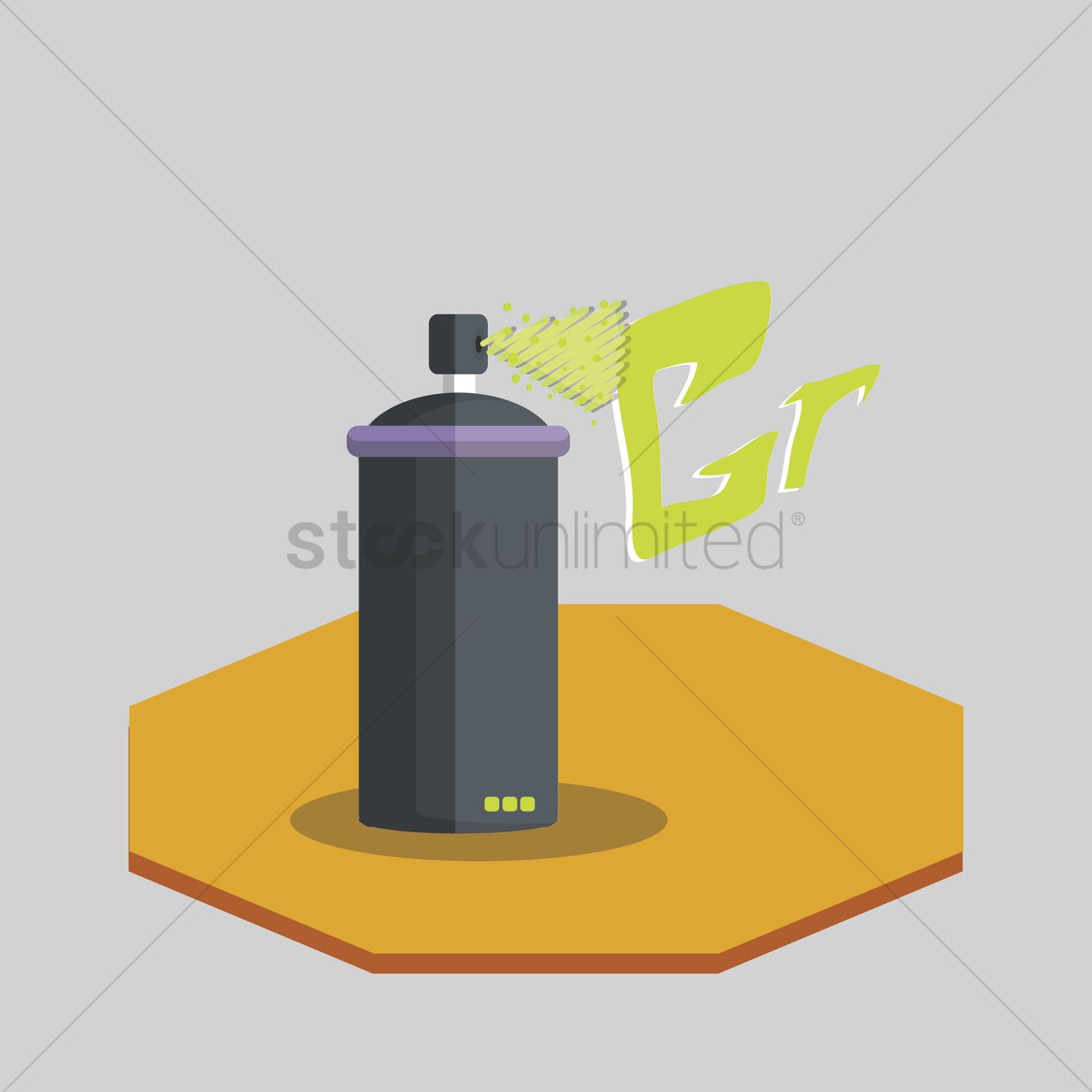1300x1300 Free Vector Of Graffiti Spray Can Vector Image