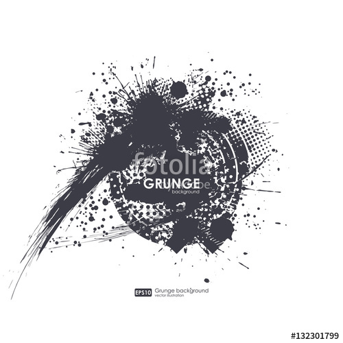 500x500 Splatter Background. Black Ink Splats. Spray Paint Splatters