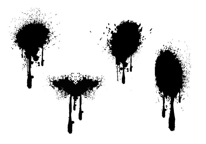 700x490 Spray Paint Drips Grunge Vectors