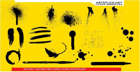 568x294 Spray Paint Splatter Free Vector 123freevectors