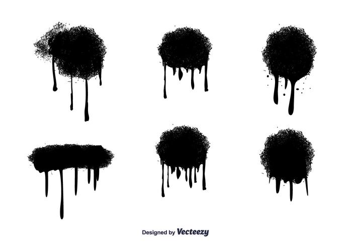 700x490 Vector Spray Paint Drips