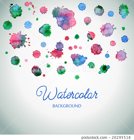 450x468 Spray Vector Paint, Watercolor Splash Background.